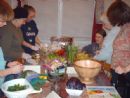 Making Salads at the Womens Circle
