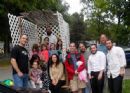 some of the participants at one of the stops